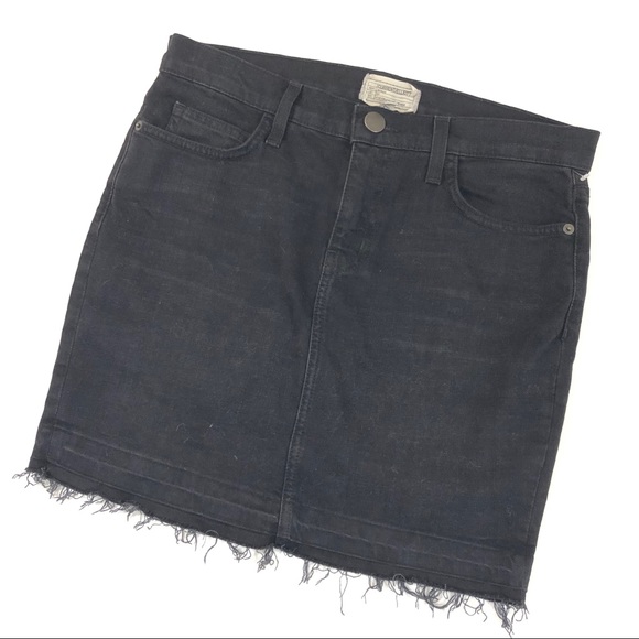 CURRENT/ELLIOTT Released Hem Skinny Mini Skirt - Picture 3 of 6